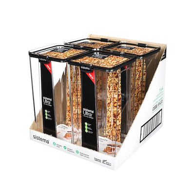 Sistema Tritan Ultra Square opbevaringsboks 4 liter