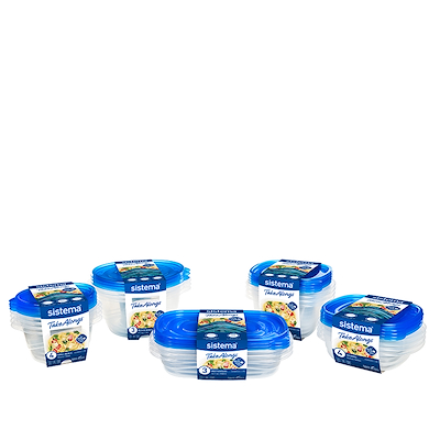 Sistema TakeAlongs opbevaringsboks 3-pak 950 ml