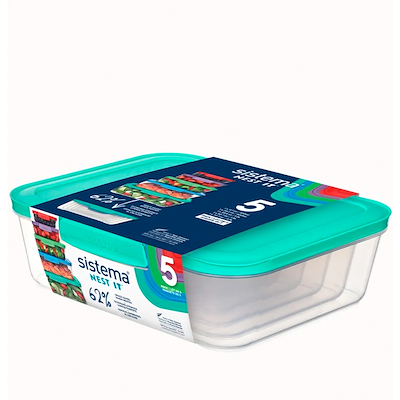 Sistema Nest It opbevaringsbokse 5 stk. minty