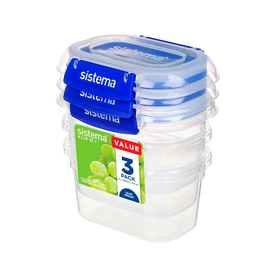 Sistema Rectangle Klip It Plus 3 stk. 400 ml
