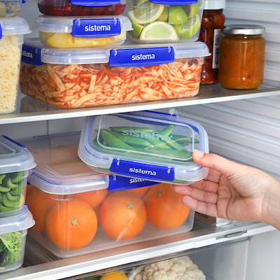 Sistema Klip It Plus Rectangle opbevaringsboks klar 450 ml