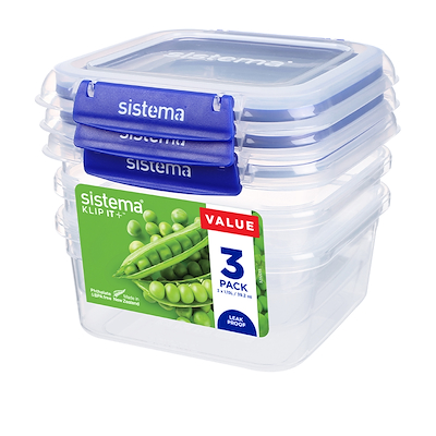 Sistema Square Klip It Plus 3 stk. 1,15 liter