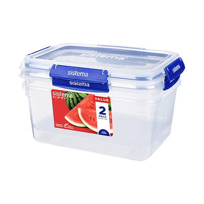 Sistema Rectangle Klip It Plus opbevaringssæt 2 stk. 3,35 liter