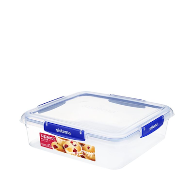 Sistema Klip It Plus Square opbevaringsboks klar 3,5 liter