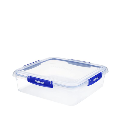 Sistema Klip It Plus Square opbevaringsboks klar 3,5 liter